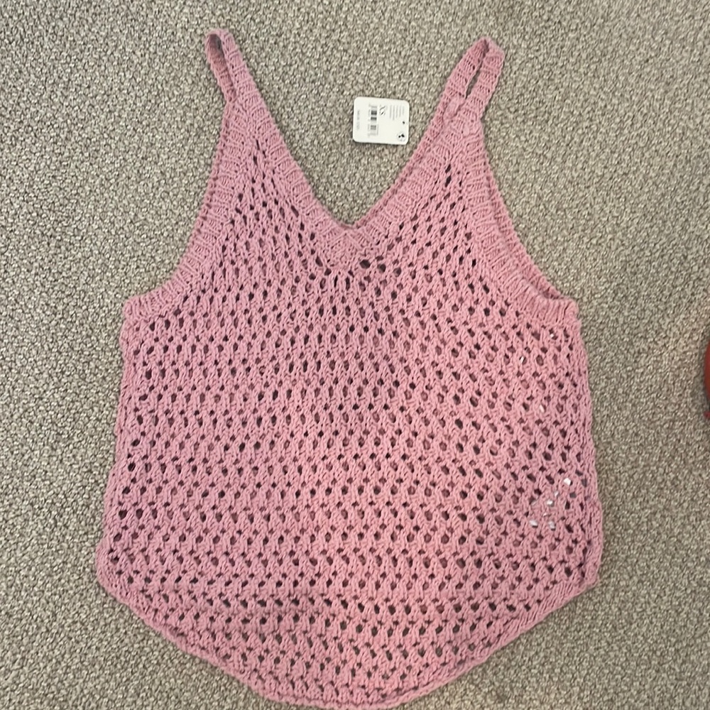 Free people crochet tank